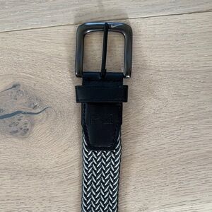Nike Black and White Men's Belt
